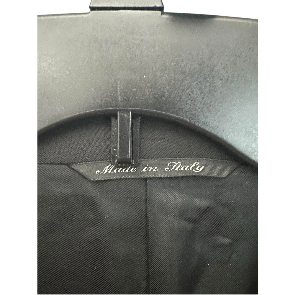 Canali Loro Piana Super 120's 100%‎ Wool Blazer Mens 52 US 42 Black #Y12-5